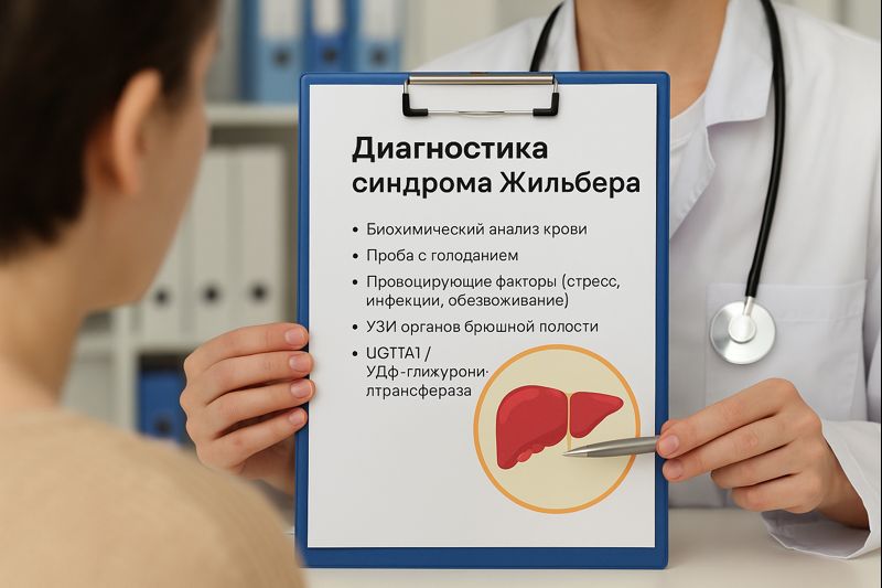 диагностика синдрома Жильбера